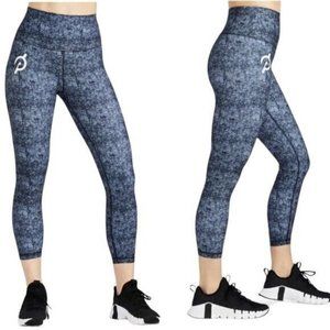 Peloton Leggings Women's Small Cadence Capri Heathered Blue